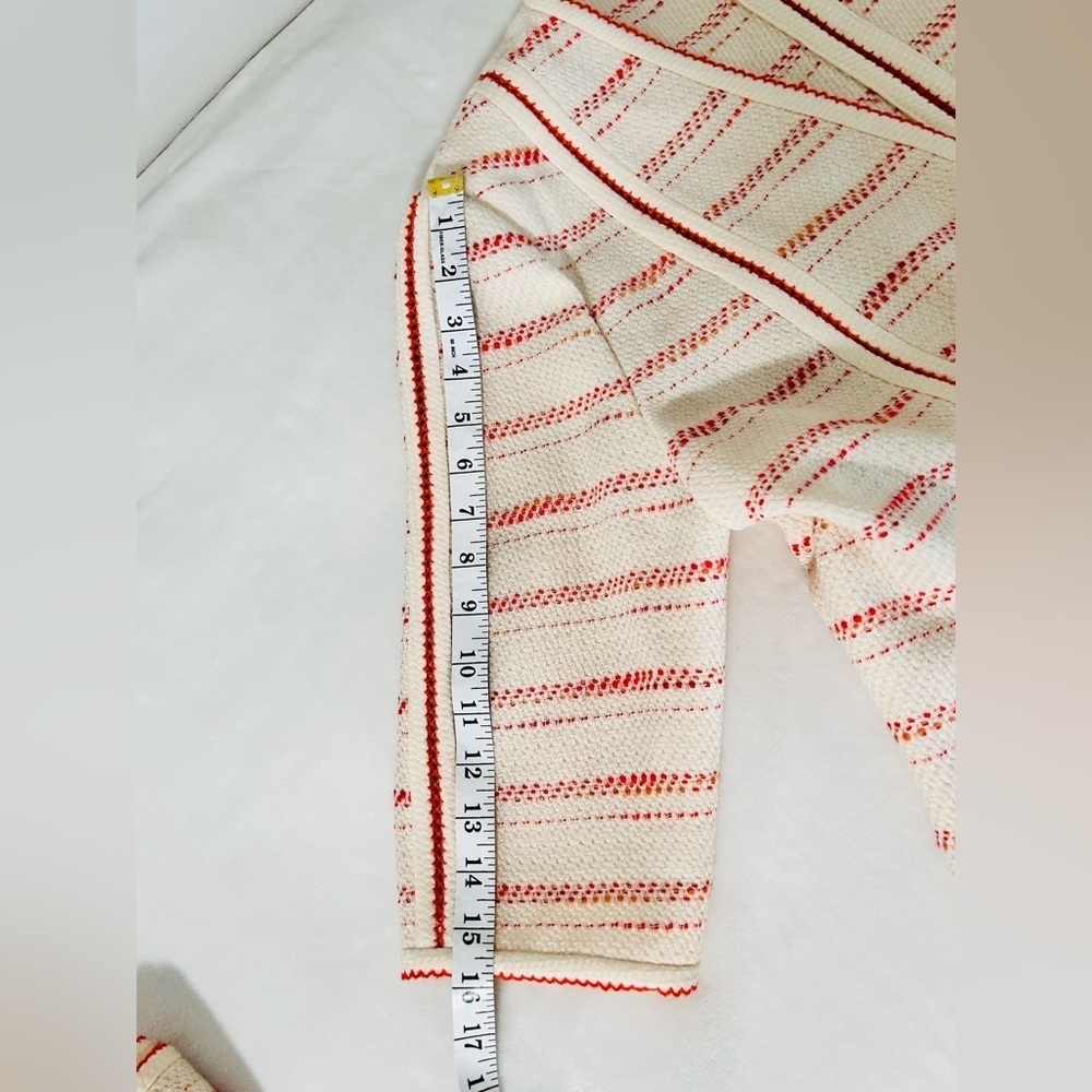 Lourdes Chávez dress and tunic size 12 beige color with orange stripes - Picture 15 of 16